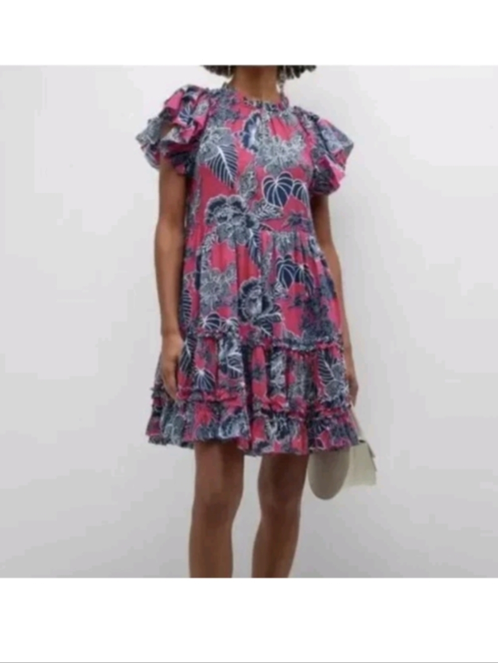 Love The Label Pink Liana Ruffle Dress Size Small